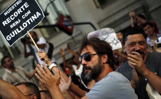 Ο Χαβιέ Μπαρδέμ κατέβηκε στους δρόμους