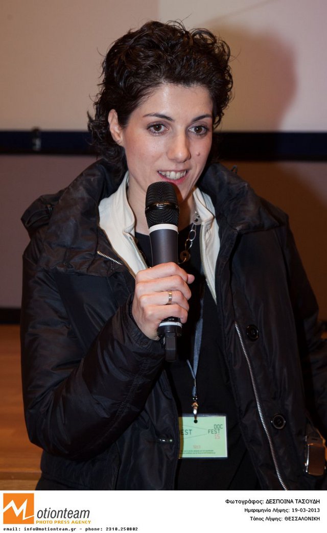 Η Στέλλα Αλισάνογλου στην προβολή της ταινίας της, «Το Πολλαπλό Δώρο»