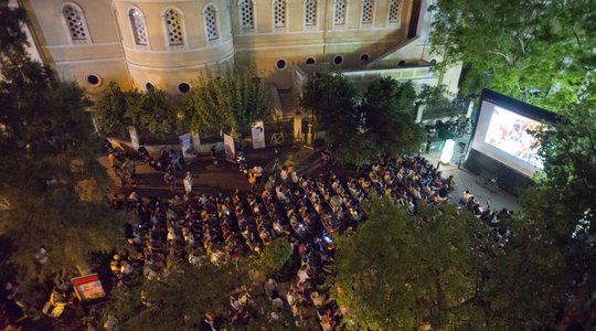 Mystery and sensuality flood Agias Eirinis Square 