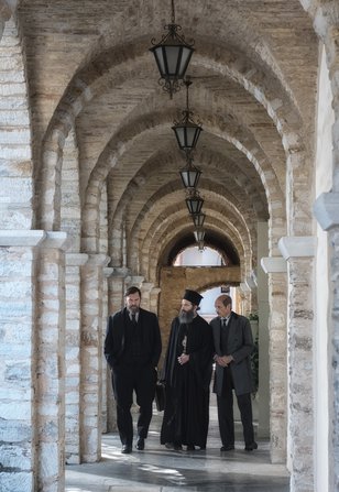 Άρης Σερβετάλης, Χρήστος Λούλης στις πρώτες φωτογραφίες των γυρισμάτων του «Ανθρώπου του Θεού»